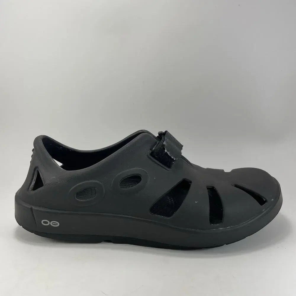 OOFOS OOcando Sport Black Unisex M10/W12 Recovery Comfort Closed Toe Clog